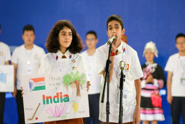 Students representing our CBSE School in Thane at the Indonesia Youth Science Association event, showcasing their scientific projects and engaging in collaborative learning and innovation