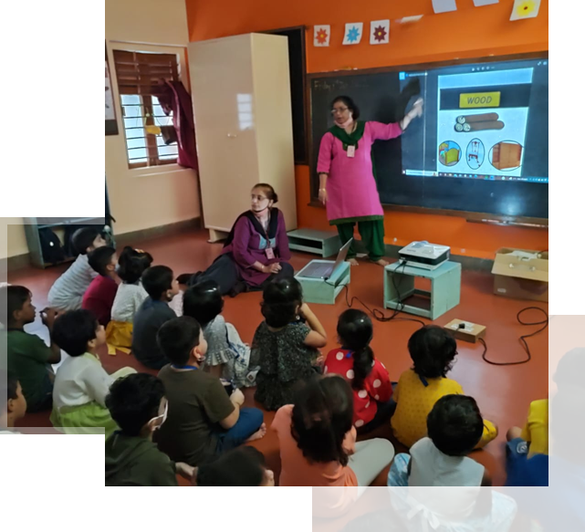 Students engaged in learning activities at Vidya Prasarak Mandal's AK Joshi School, considering transition to CBSE curriculum.