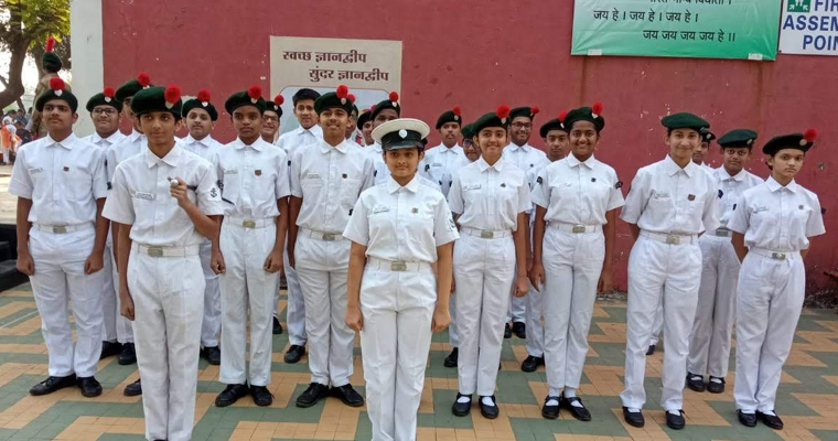 Students showcasing their musical talent during the Music Competition 2022-23 at AK Joshi CBSE School in Thane, highlighting the dedication and skills of young musicians.