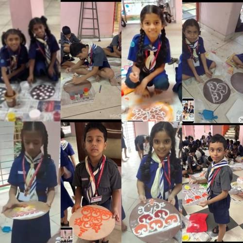 Primary Section: Cub Bulbul Oath Ceremony Std II>
              <div class=