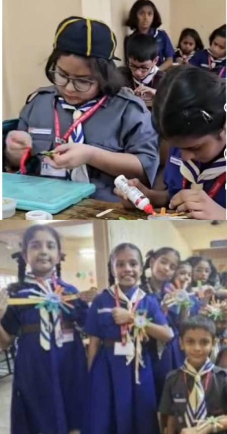 Primary Section: Cub Bulbul Oath Ceremony Std II>
              <div class=