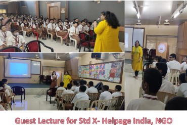 Secondary Section: Guest lecture for Std X : Help Age India, NGO